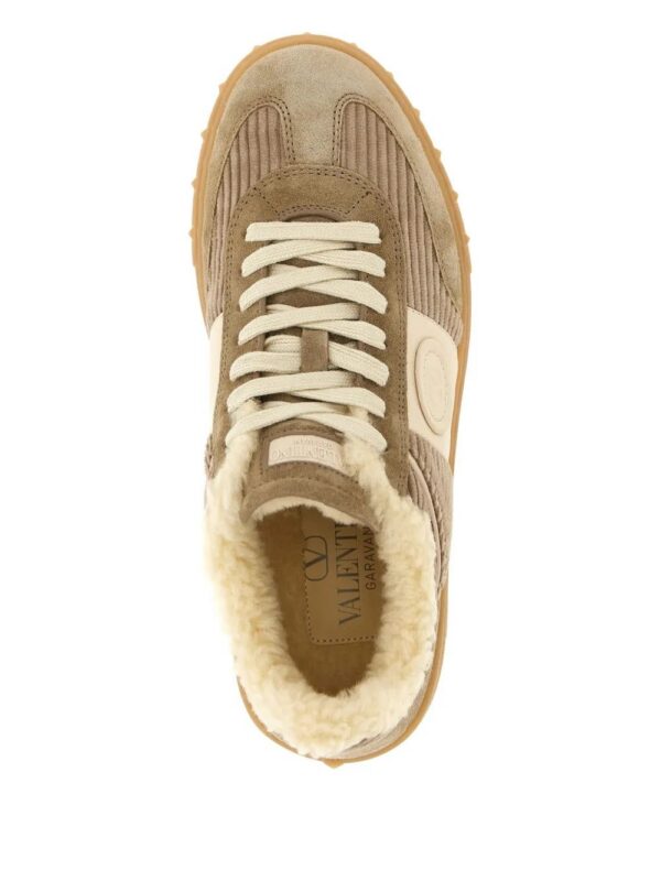 Valentino Garavani  Upvillage ribbed-velvet sneakers