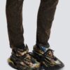Balmain Unicorn trainers in printed neoprene and leather