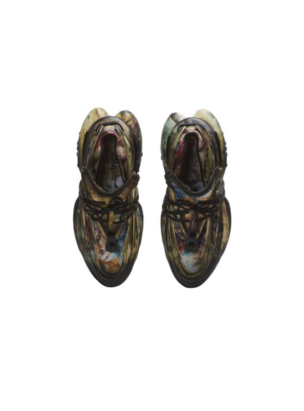 Balmain Unicorn trainers in printed neoprene and leather