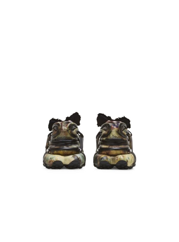 Balmain Unicorn trainers in printed neoprene and leather