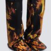 AM0VJ309KOCKEFBB-1.jpg Balmain Unicorn trainers in Fire print neoprene and leather