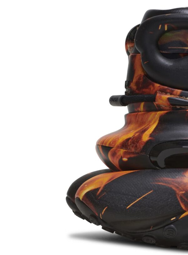 AM0VJ309KOCKEFBG-1.jpg Balmain Unicorn trainers in Fire print neoprene and leather