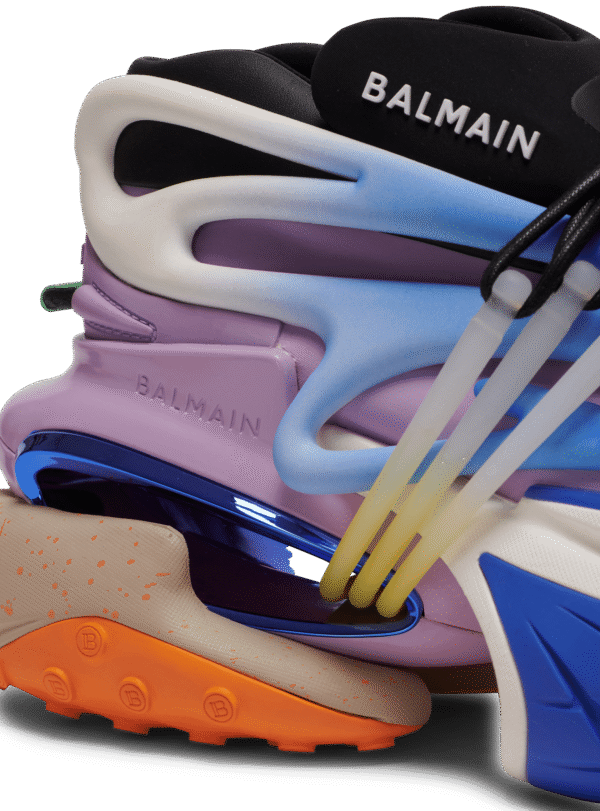 AM1VJ309KNERSFUG.png Balmain Unicorn low-top trainers in neoprene and leather