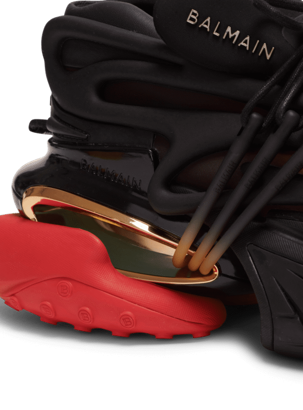 AM1VJ309TNCSEGUE-1.png Balmain Unicorn low-top trainers in neoprene and leather