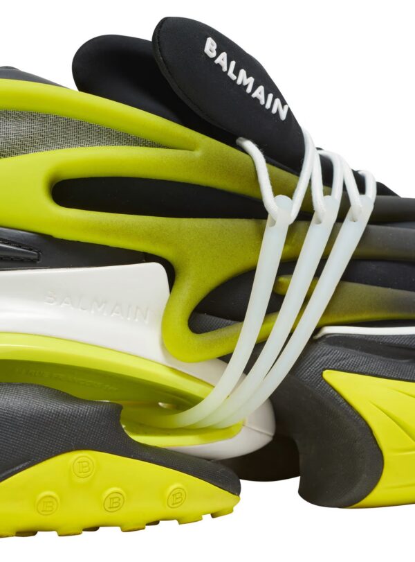 YM0VJ309KNETEFFH.jpg Balmain Unicorn low-top trainers in neoprene and leather