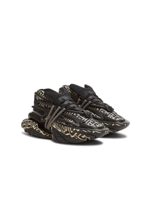 YM0VJ309KPNRGFEA-1.png Balmain Neoprene and leather Unicorn low-top sneakers