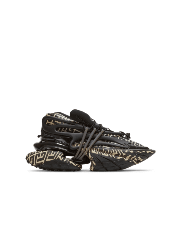YM0VJ309KPNRGFEF-1.png Balmain Neoprene and leather Unicorn low-top sneakers