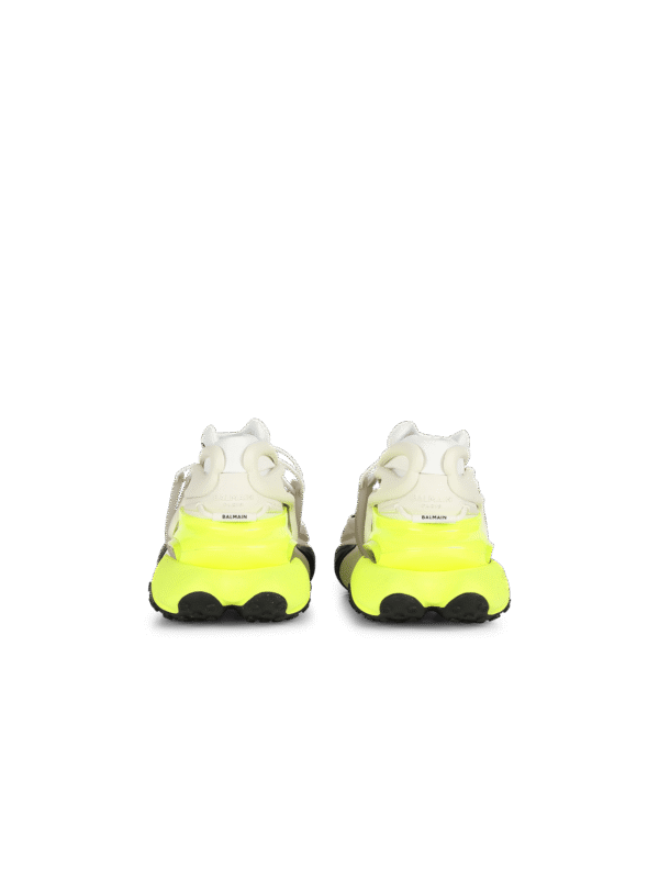 YM1VJ309KNESAAAR-1.png Balmain Neoprene and leather Unicorn low-top sneakers
