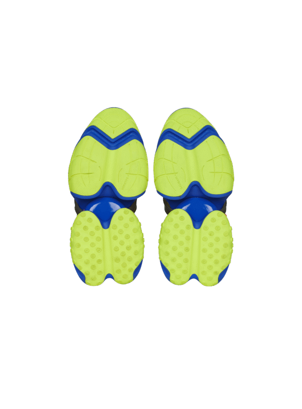 YM1VJ309KNHCEAHD-1.png Balmain Multicolor neoprene and leather Unicorn low-top sneakers