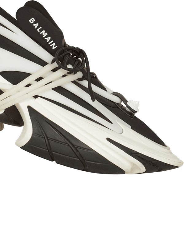 YM1VJ309KNOCEABG-1.png Balmain Unicorn low-top trainers in neoprene and leather