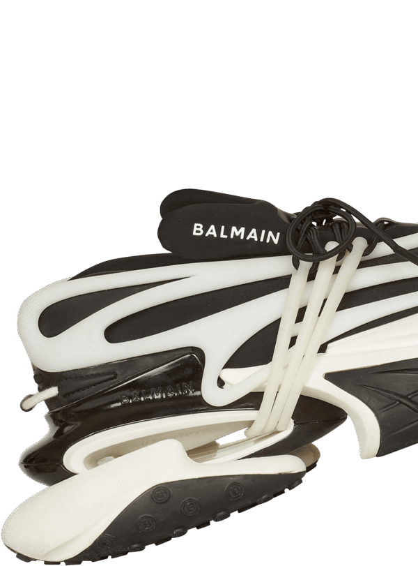 YM1VJ309KNOCEABH-1.png Balmain Unicorn low-top trainers in neoprene and leather