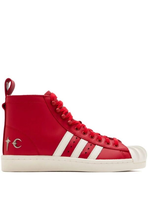 adidas  high-top leather sneakers