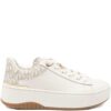 Michael Kors  Dottie leather and signature logo trainers