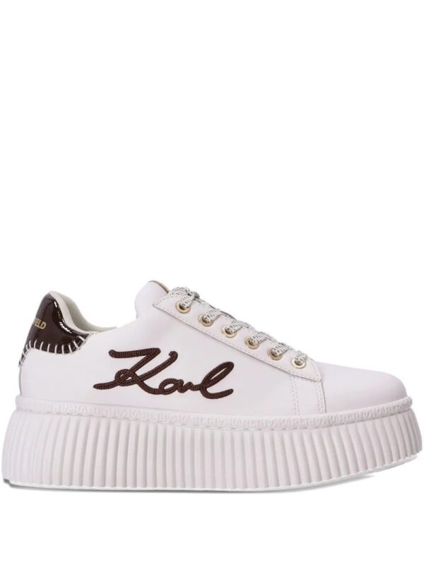 Karl Lagerfeld  logo platform sneakers