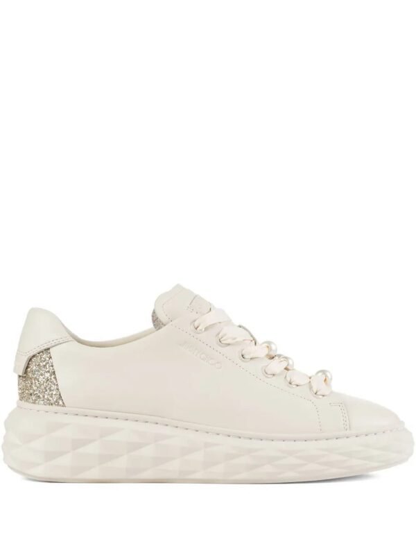 Jimmy Choo  Diamond Light Maxi F pearl ribbon sneakers