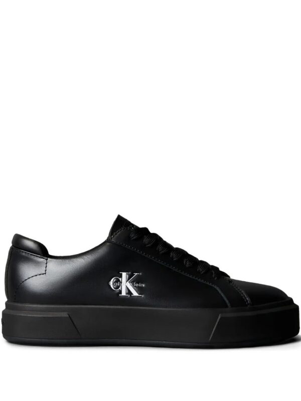 Calvin Klein  leather-logo sneakers