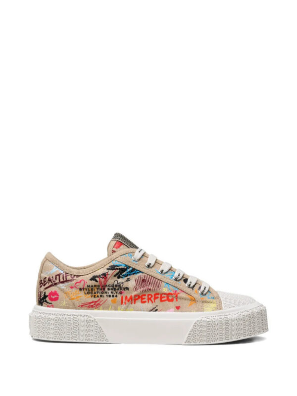 Marc Jacobs  The Punk Scribble lace-up sneakers