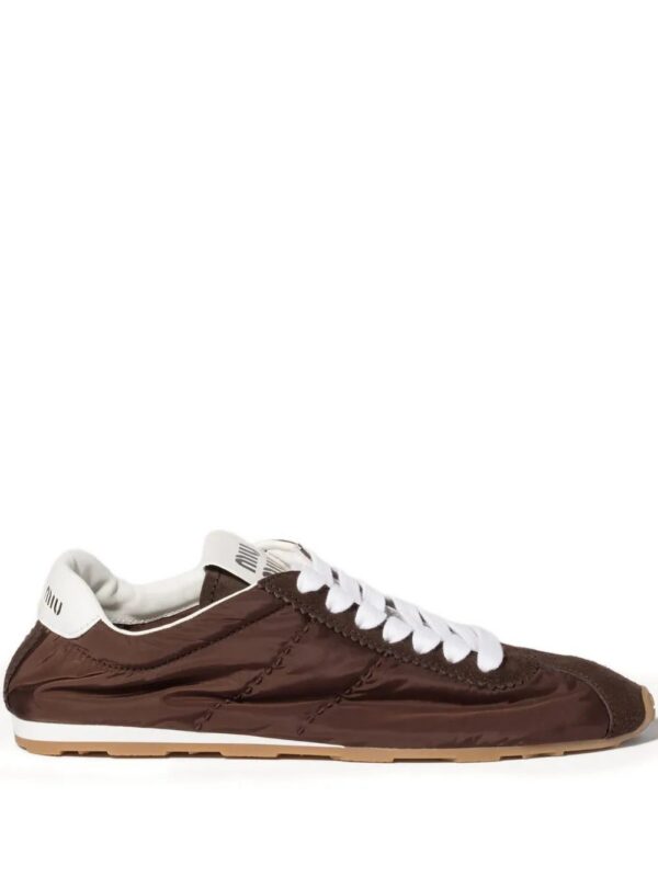Miu Miu  Plume suede trainers