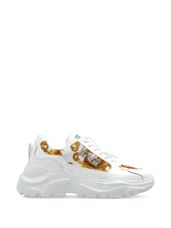 Versace Jeans Couture  Baroque lace-up sneakers