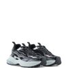 Emporio Armani  patent-leather striped sneakers