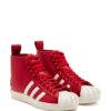 adidas  high-top leather sneakers