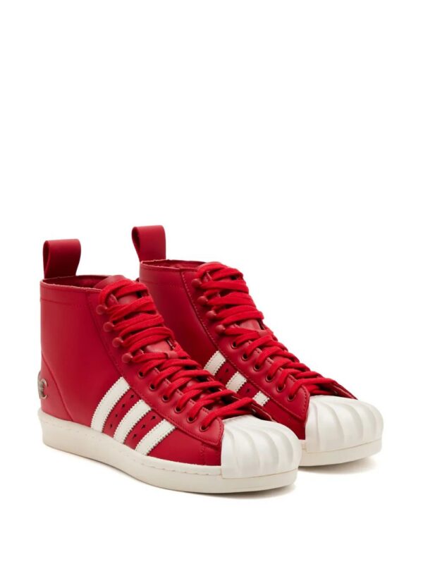 adidas  high-top leather sneakers