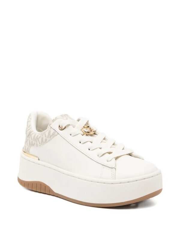 Michael Kors  Dottie leather and signature logo trainers