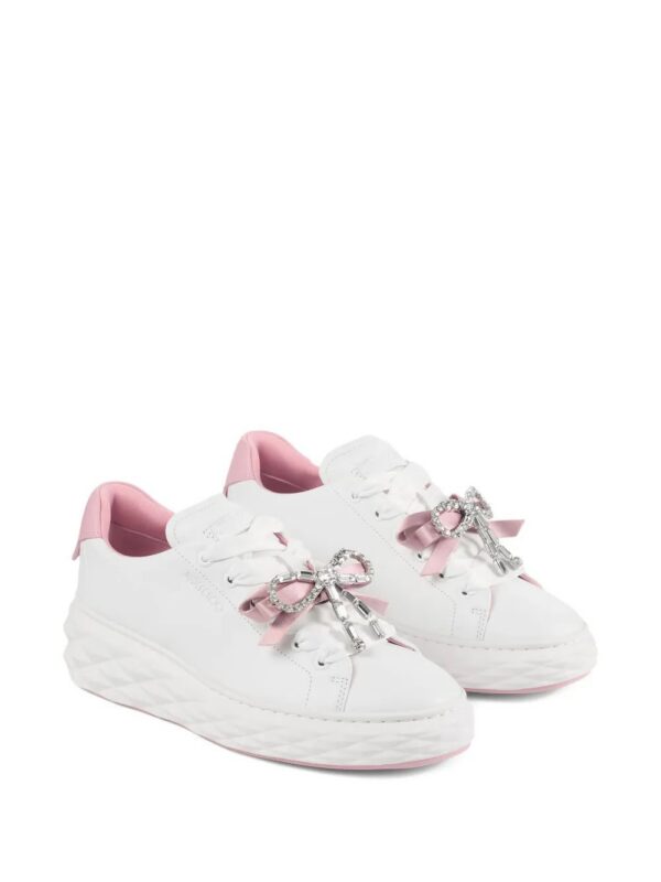 Jimmy Choo  Diamond Light Maxi F crystal-bow sneakers