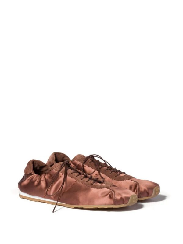 Miu Miu  Plume lace-up fastening sneakers