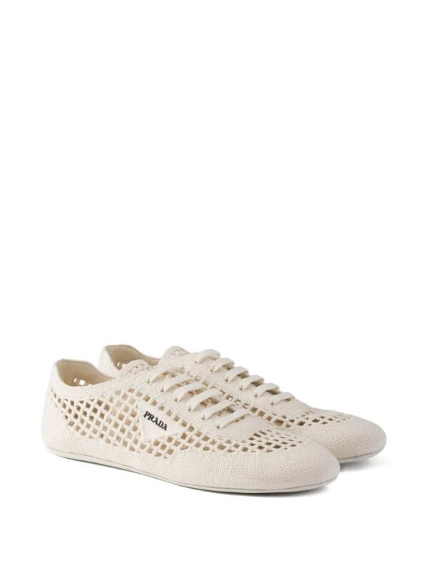 Prada  round-toe lace-up sneakers