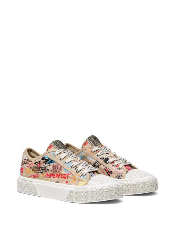 Marc Jacobs  The Punk Scribble lace-up sneakers