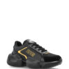 Versace Jeans Couture  leather panelled sneakers