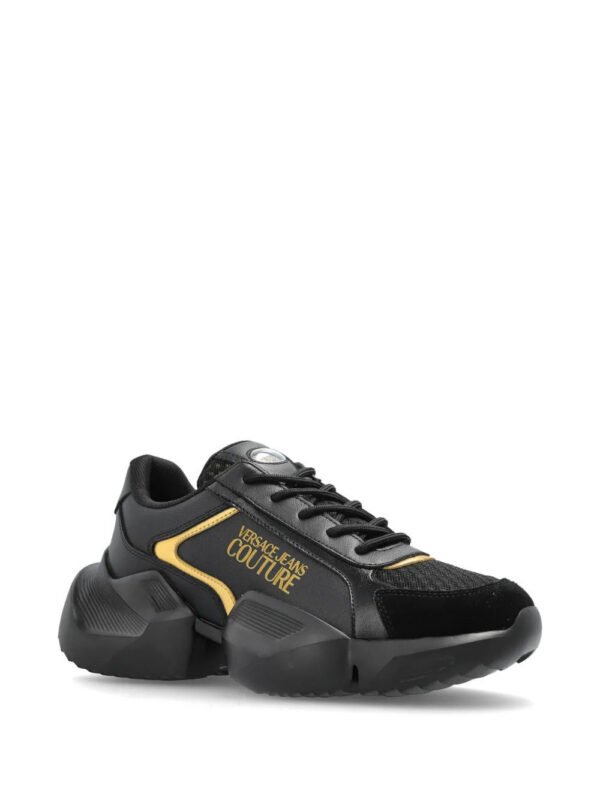 Versace Jeans Couture  leather panelled sneakers