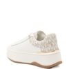 Michael Kors  Dottie leather and signature logo trainers