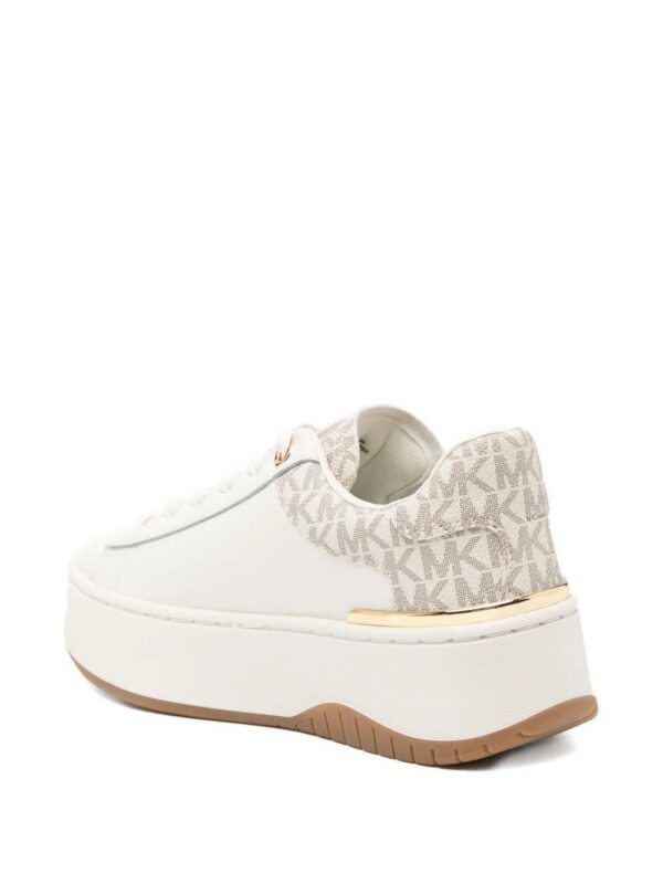 Michael Kors  Dottie leather and signature logo trainers