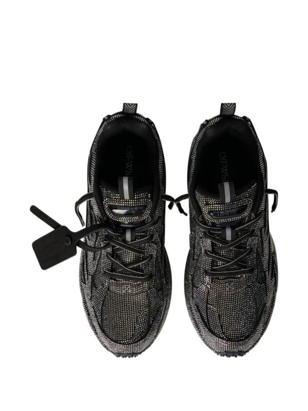 Off-White  Be Right crystal-textured sneakers