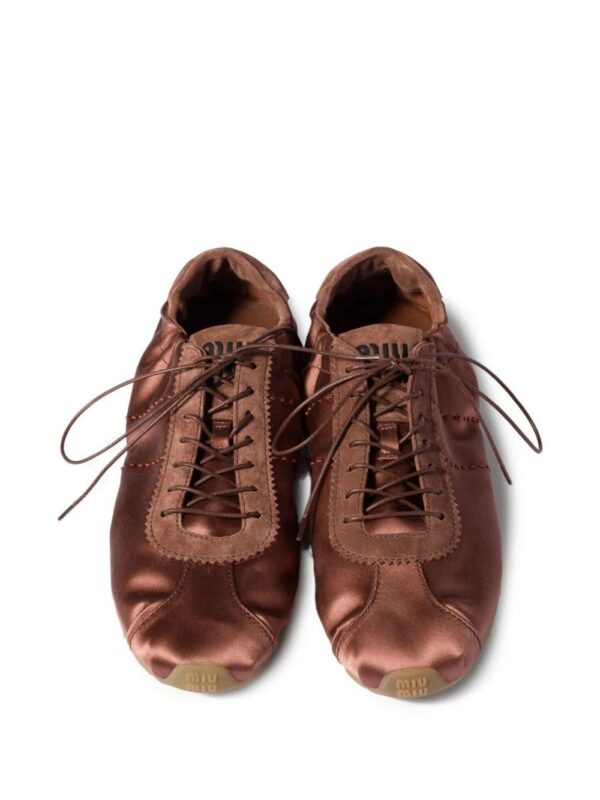 Miu Miu  Plume lace-up fastening sneakers