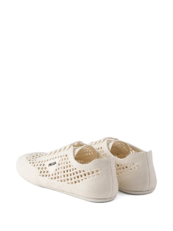 Prada  round-toe lace-up sneakers