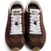 Miu Miu  Plume suede trainers