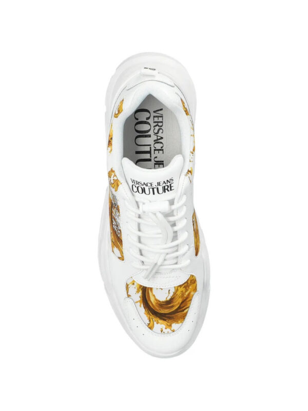 Versace Jeans Couture  Baroque lace-up sneakers