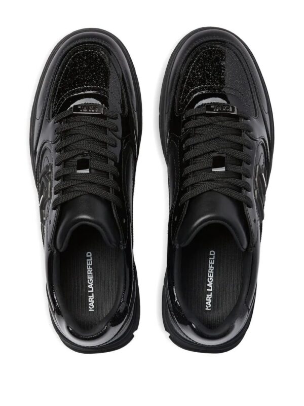Karl Lagerfeld Jeans  lace-up glitter sneakers