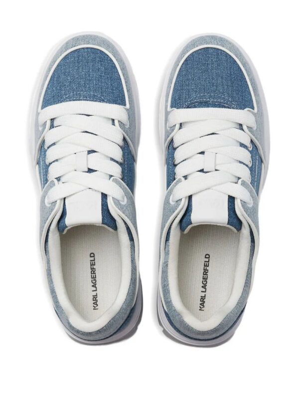 Karl Lagerfeld Jeans  Kourtney denim panelled sneakers