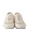 Prada  round-toe lace-up sneakers