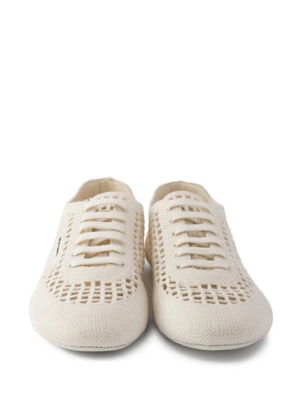 Prada  round-toe lace-up sneakers
