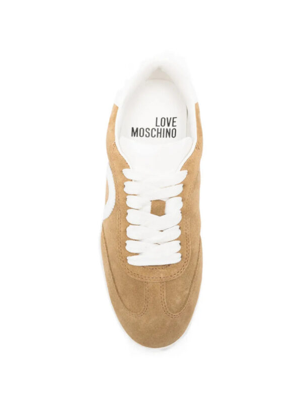 Love Moschino  heart-appliqué sneakers
