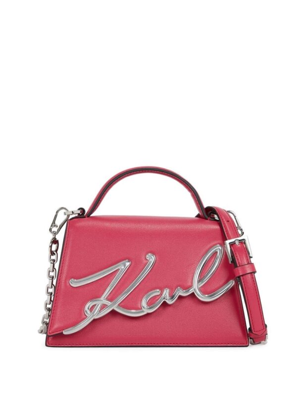 23000207_53448144_1000.jpg Karl Lagerfeld Signature leather top-handle bag