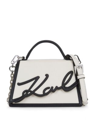 23000229_53448101_1000.jpg Karl Lagerfeld Signature leather top-handle bag