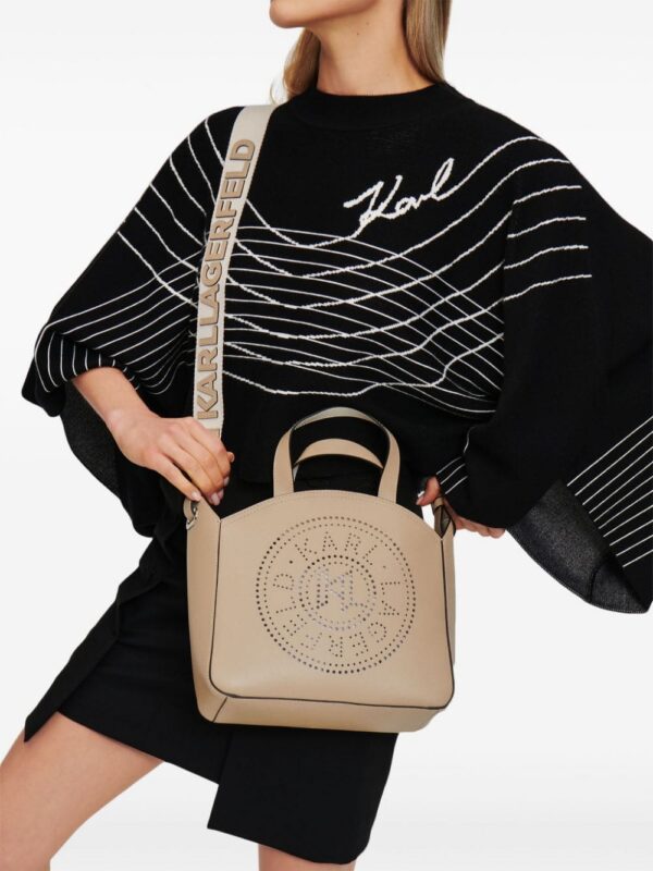 23000234_53447967_1000.jpg Karl Lagerfeld K/Circle perforated-logo tote bag