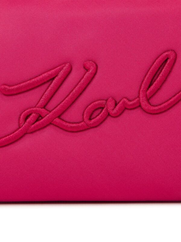 23000274_53447862_1000.jpg Karl Lagerfeld Signature logo-embroidered shoulder bag