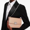 23000352_54063390_1000.jpg Karl Lagerfeld logo-engraved-buckle leather shoulder bag